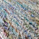 Berber boujaad rug in rustic wool 250 x 185 cm light mottled