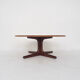 Table basse ronde en placage de bois de rose, années 1960