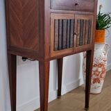 Directory style marquetry side table