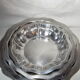 Lot de 4 plats ronds creux en inox