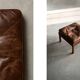 Vintage Mid-Century Danish Modern Lounge Leather Chair & Ottoman Model 2207