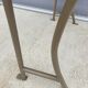 Double desk of schoolboy wood metal vintage curved base