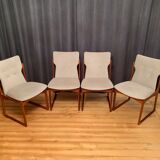 Set of four Vamdrup Stolefabrik chairs, Denmark, 1960s