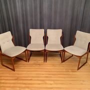 Ensemble de quatre chaises Vamdrup Stolefabrik, Danemark, années 1960