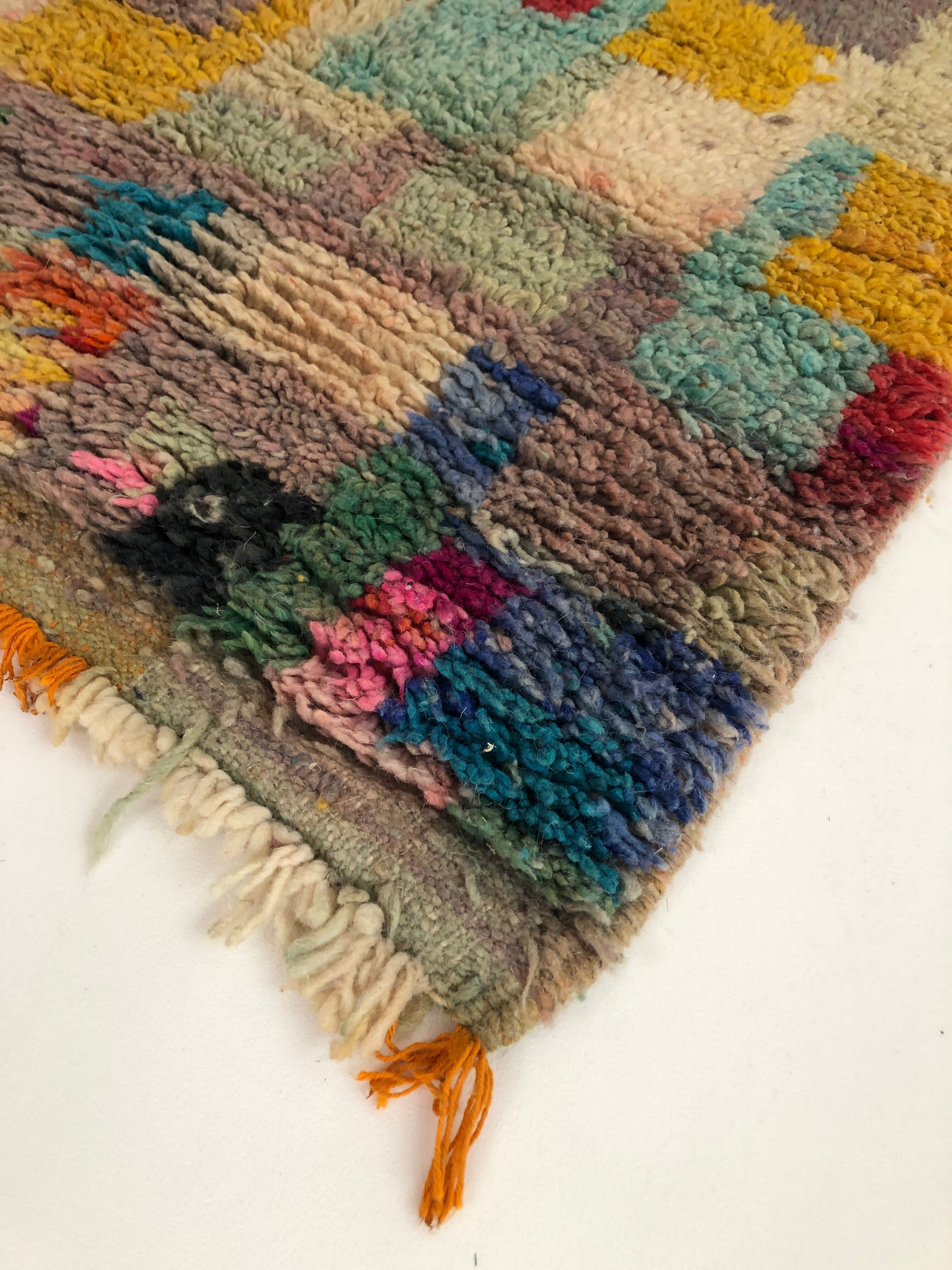 Moroccan Berber carpet corridor Boujaad 3,56x0.67m