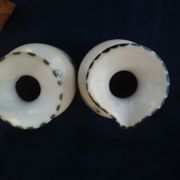 Oil and vinegar in Quimper Keraluc earthenware H 13.5 cm