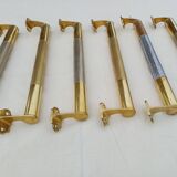 Set of 17 Art Deco Brass Door Bars