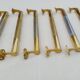 Lot de 17 Barres de Portes en Laiton Art déco