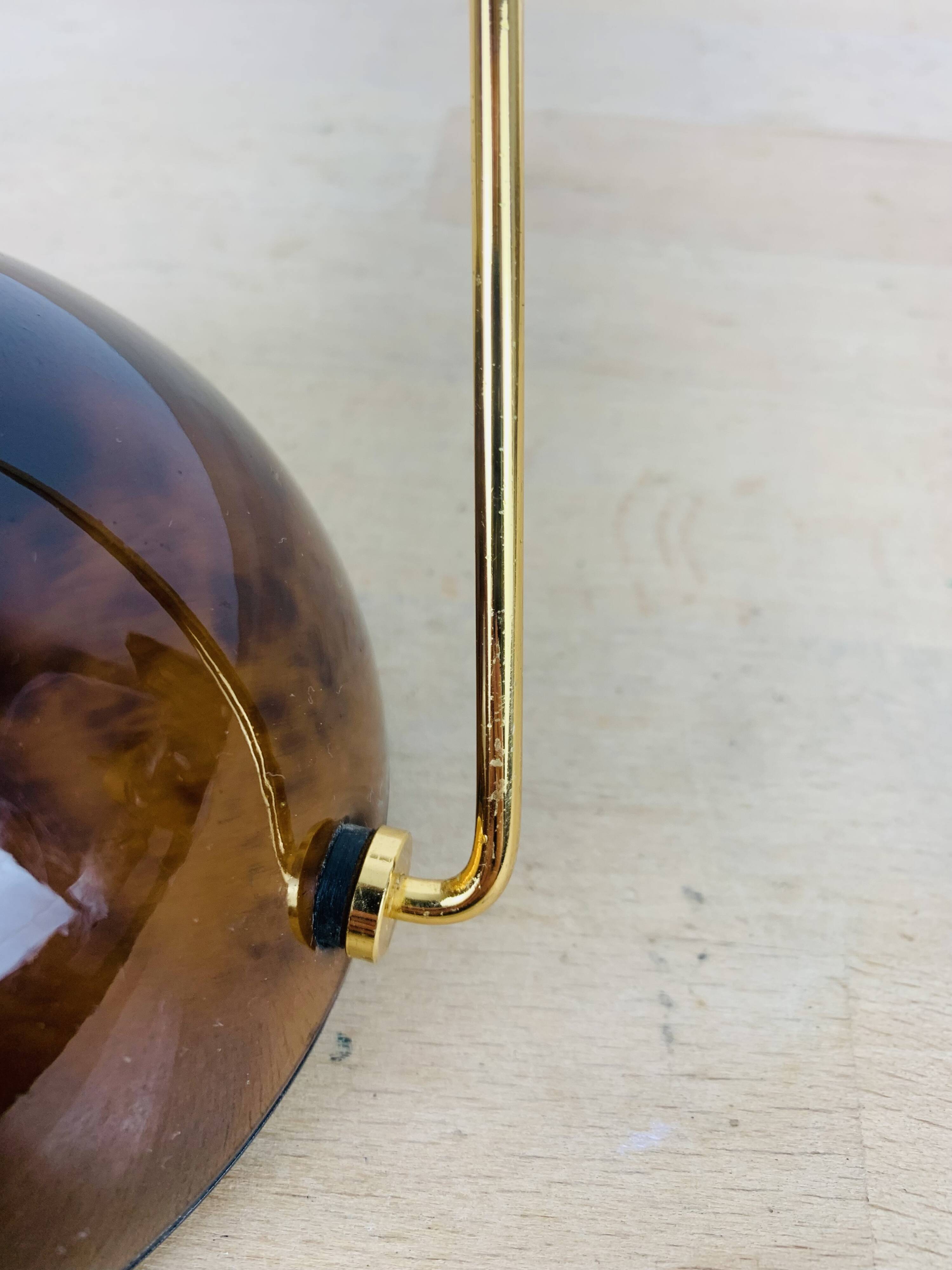 Meridiana lamp by Paolo Piva for Stefano Cevoli, tortoiseshell