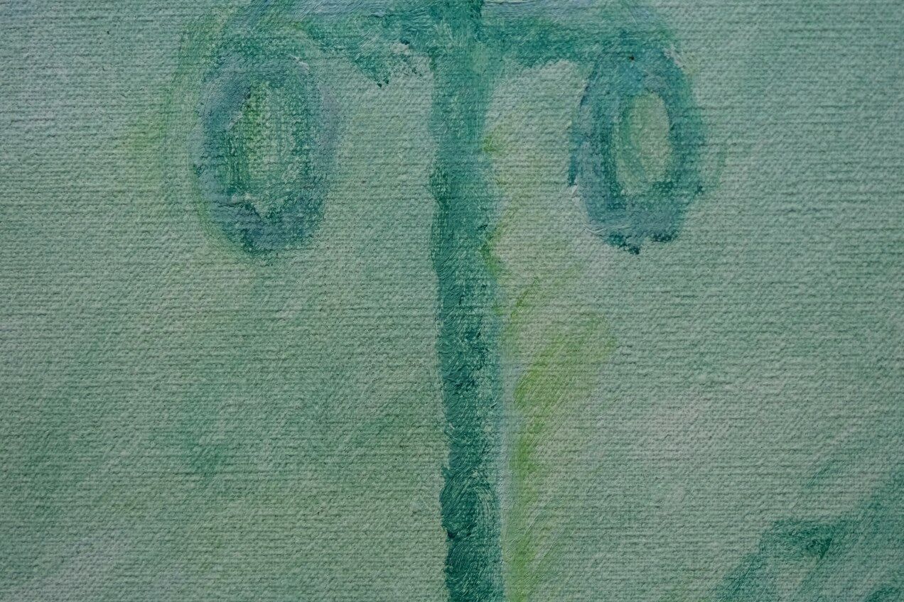 Olle Lindgren ( 1930-2018), Swedish Expressionist Painting, Oil on Canvas, 1976, Framed