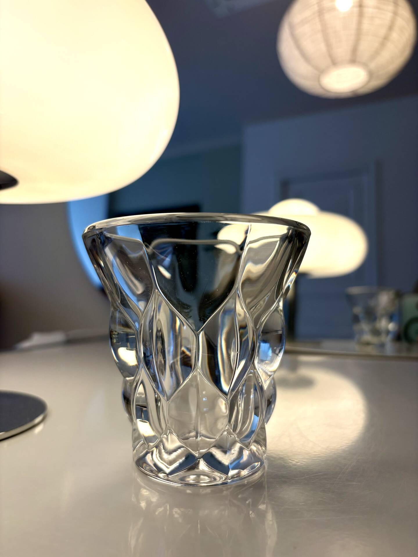 Vase « Villers » en cristal Val Saint Lambert – 1962