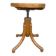 Tabouret en bois courbé réglable