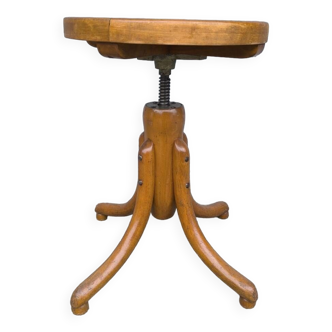 Adjustable bentwood stool