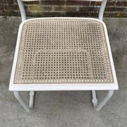 Set of 4 Cesca b32 model chairs in white by Marcel Breuer