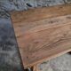 Vintage pine kitchen table or desk with two drawers – 1950s