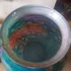 Large lacquered glass ball vase signed Jean-Noël Bouillet