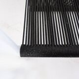 Indoor/Outdoor pair of Black/White Armchairs