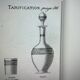 Carafe Baccarat gravure athénienne