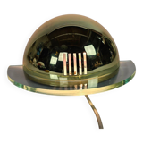 Vrieland design - Holland - ceiling lamp - globe - gold- brass -  80s