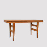Extendable and adjustable Scandinavian oak coffee/dining table - 1960