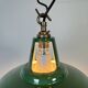 Industrial Green Enamel Factory Pendant Lamp, 1960s