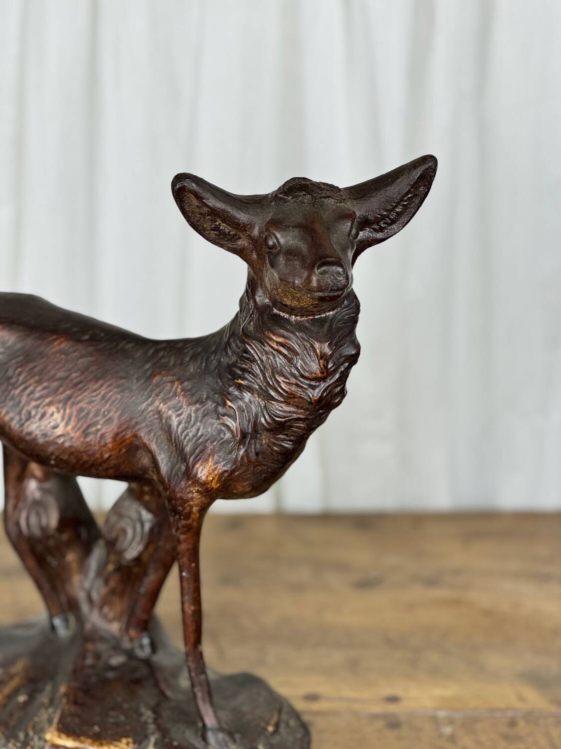 Terracotta sculpture of a young stag, Salvetti, 20th century