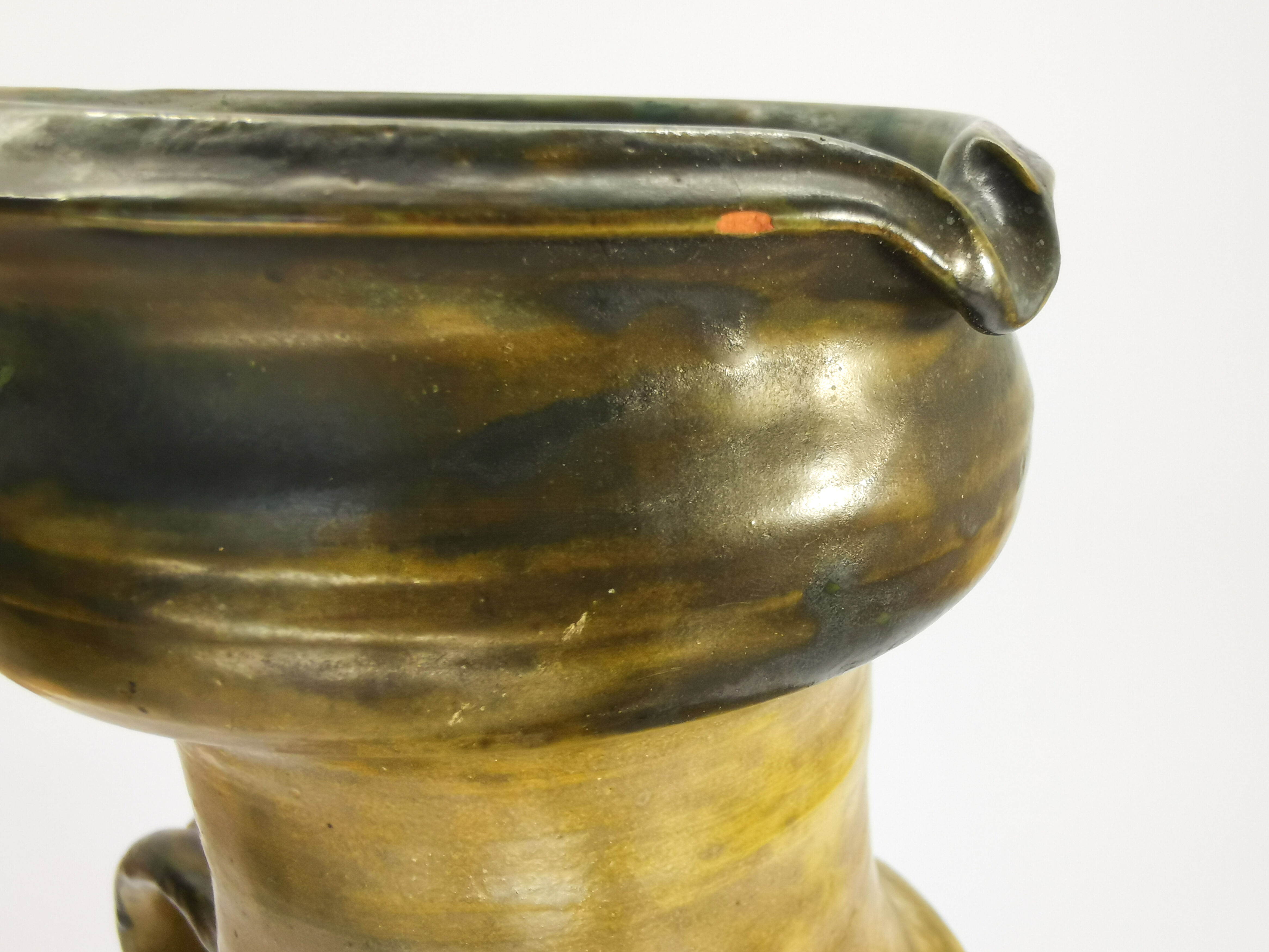 Pitcher with lid, stamped