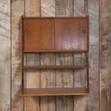 Ergo teak wall shelves, Vintage Scandinavian 1960s