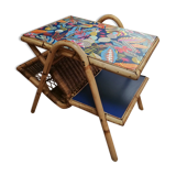 Bamboo and rattan side table revisited