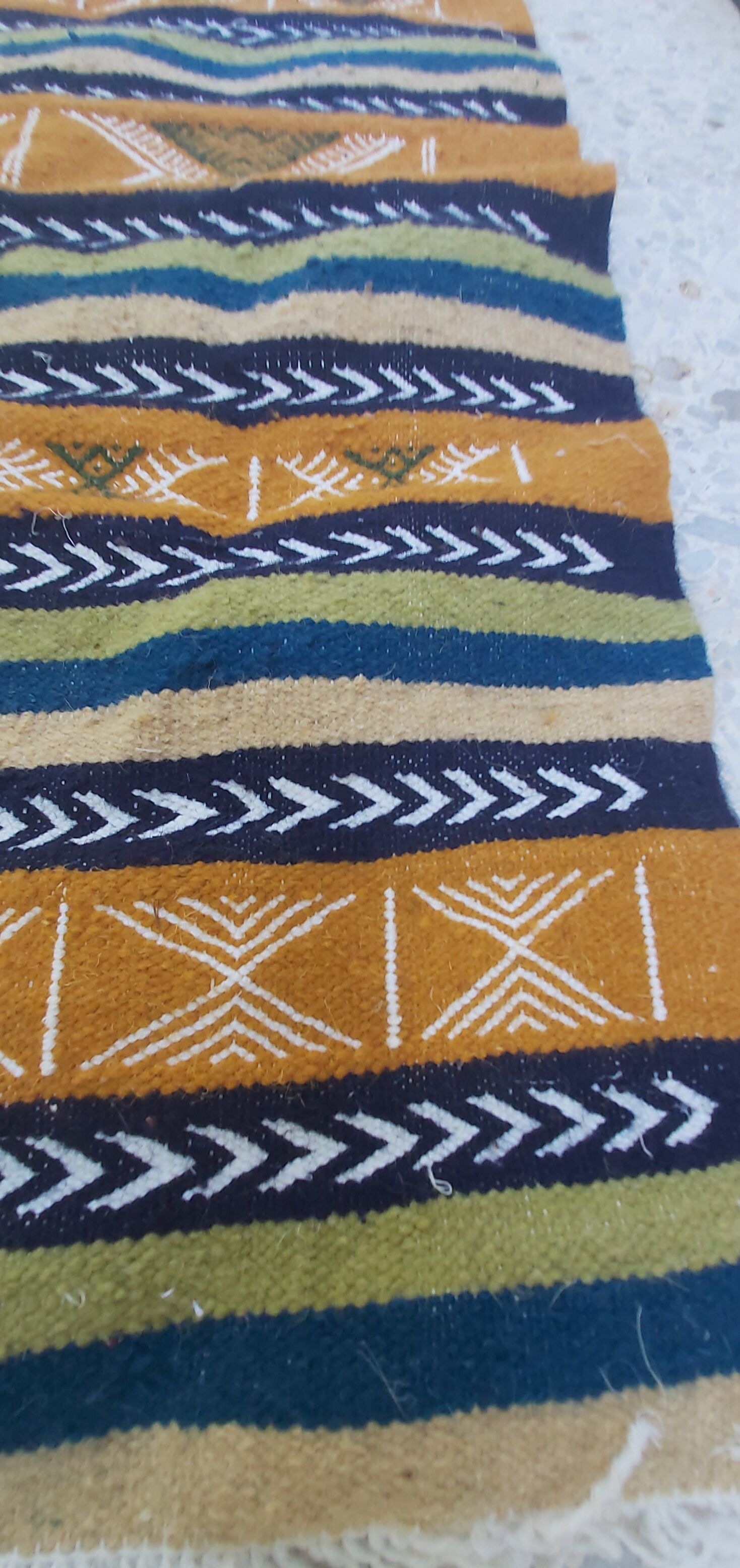 Traditional Berber Kilim handmade in pure wool 55x105cm