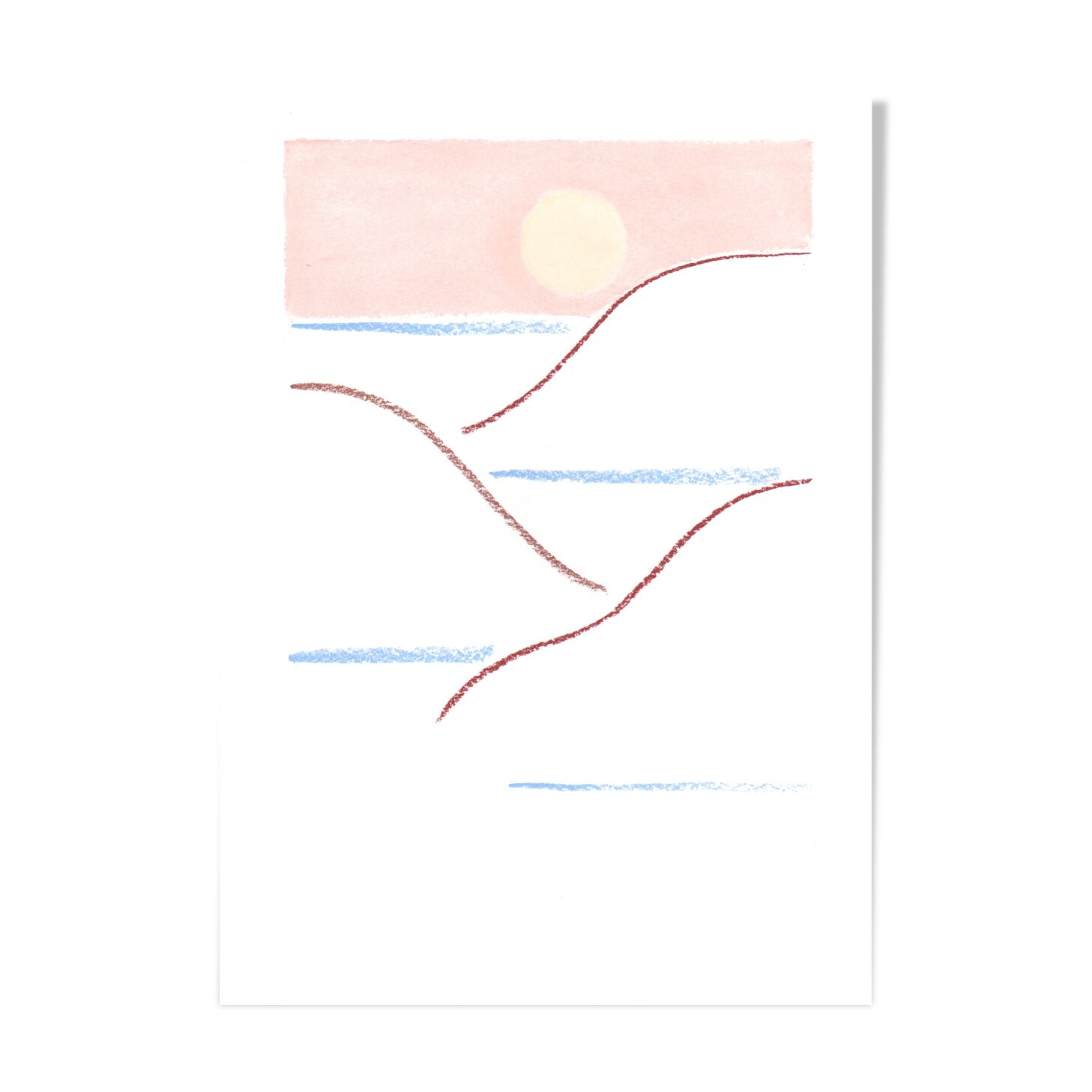 Paysage n°2 dessin original