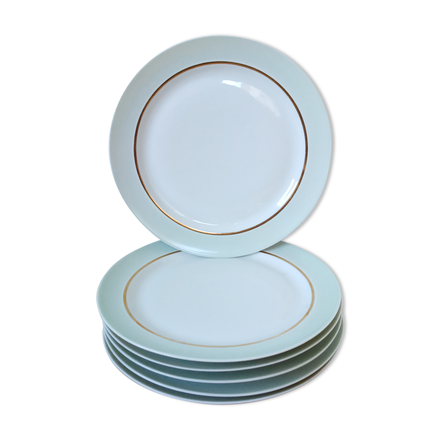 Six Limoges porcelain plates