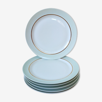 Six Limoges porcelain plates