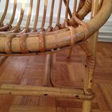 Shell child rattan chair