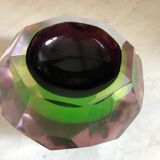 Cendrier en verre de Murano par Flavio Poli, Italie circa1960