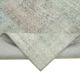 Handmade anatolian overdyed 171 cm x 241 cm blue patchwork carpet