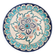 Iznik dish mid-20th century monogram floral decoration