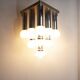Chandelier with satin glass lights, Italy, 1970s