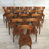 Lot of 16 bistro chairs