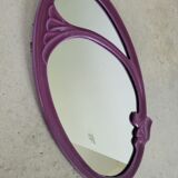 Bathroom set enamelled cast iron mirror door set