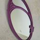 Bathroom set enamelled cast iron mirror door set