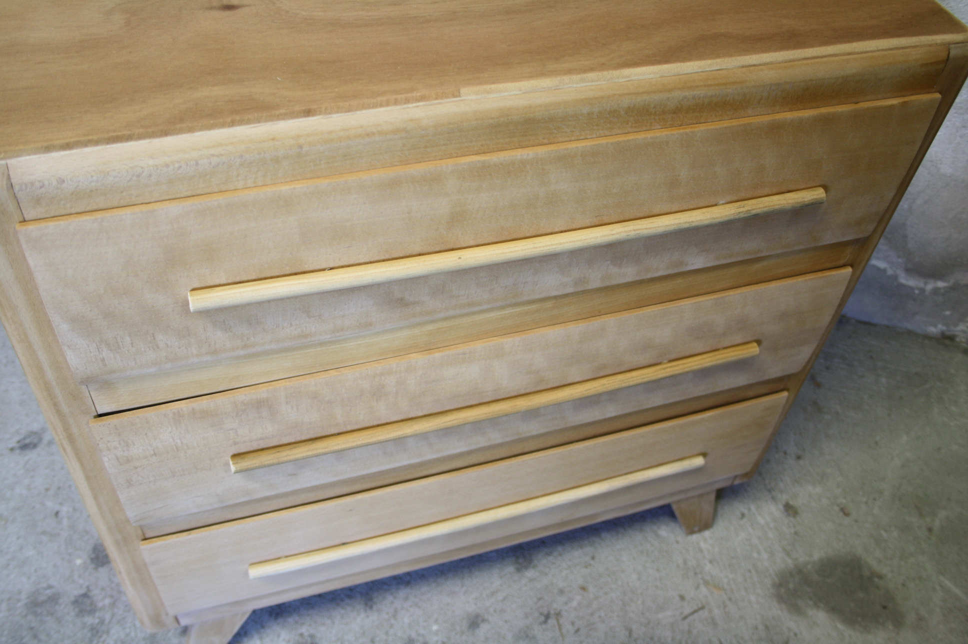 Commode vintage bois brut