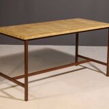 Vintage Eastern Bloc Industrial kitchen table, 1950s, Czechoslovakia