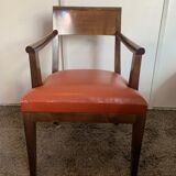 Armchair St James Cuir Muscat Clair