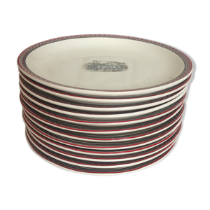 12 assiettes à dessert - gien