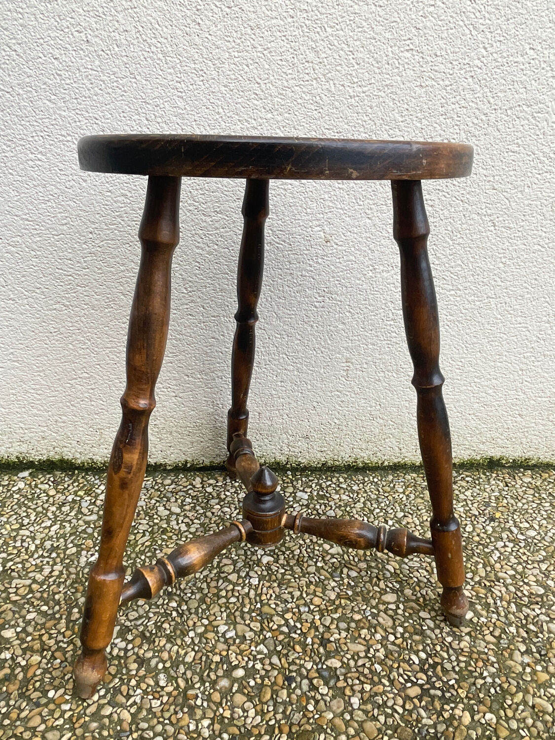 Beech tripod stool