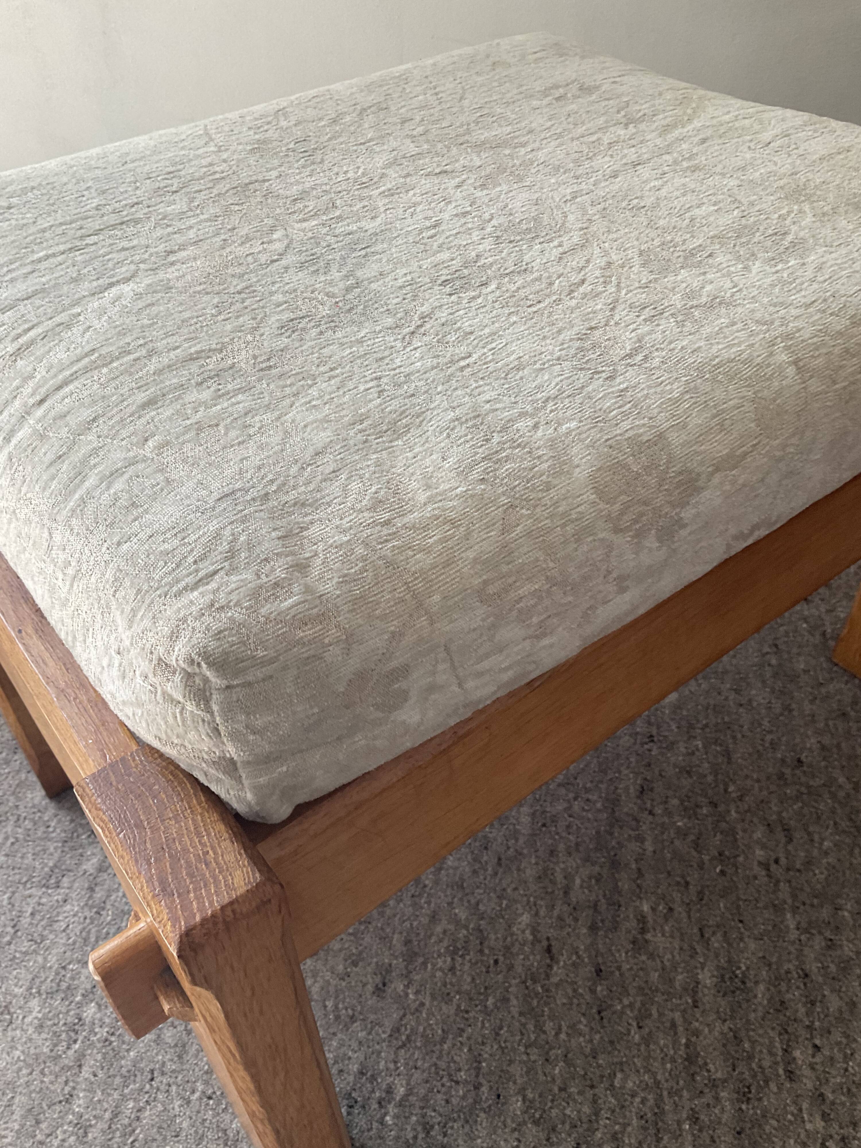 Vintage wooden Ottoman from the 70s