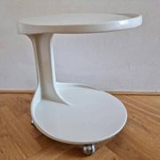 Table d'appoint ou de service rare des années 70, style Space Age, Italie.