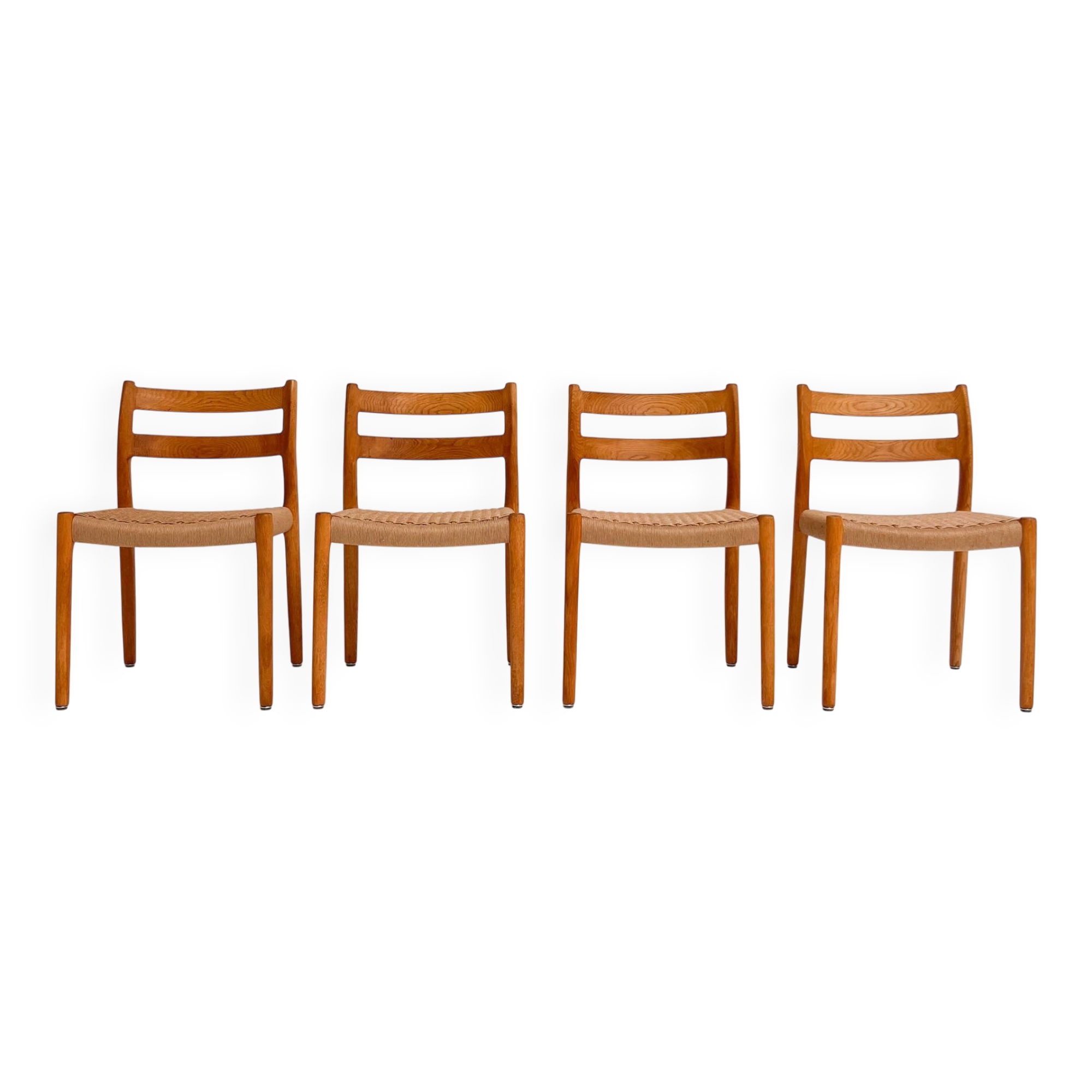 Set of 4 model 84 chairs by Niels Otto Møller, 1960s