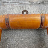 Bamboo-style wooden coat holder 8 patères, 1940